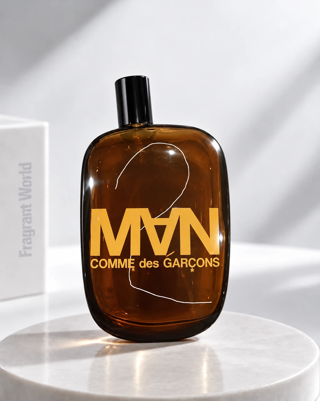 Comme des Garcons CDG 2 MAN | Recreate @visual reference 2 exactly as it is but my fragrance instead of the one in it, very naturally.