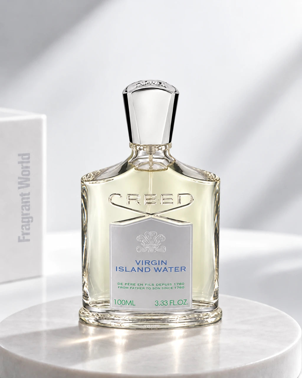 Creed VIRGIN ISLAND WATER | Recreate @visual reference 1 exactly as it is but my fragrance instead of the one in it, very naturally.