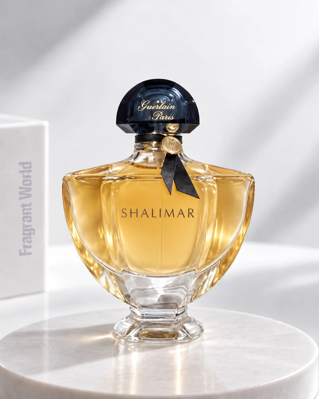 Guerlain SHALIMAR EDT | Recreate @visual reference 2 exactly as it is but my fragrance instead of the one in it, very naturally.
