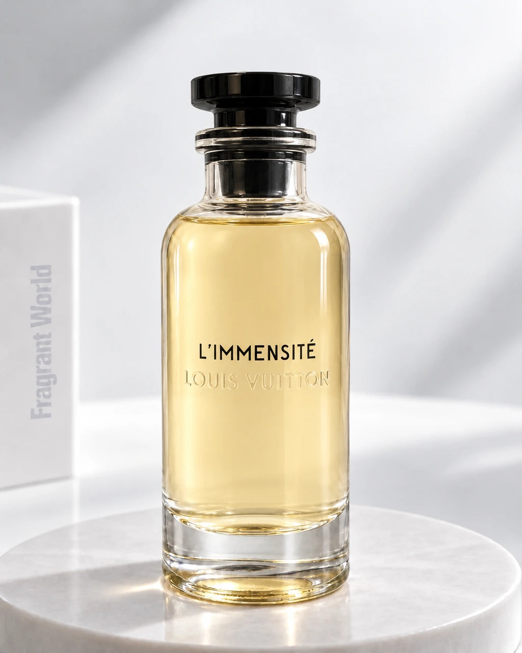 Louis Vuitton L'IMMENSITÉ | Recreate @visual reference 2 exactly as it is but my fragrance instead of the one in it, very naturally.