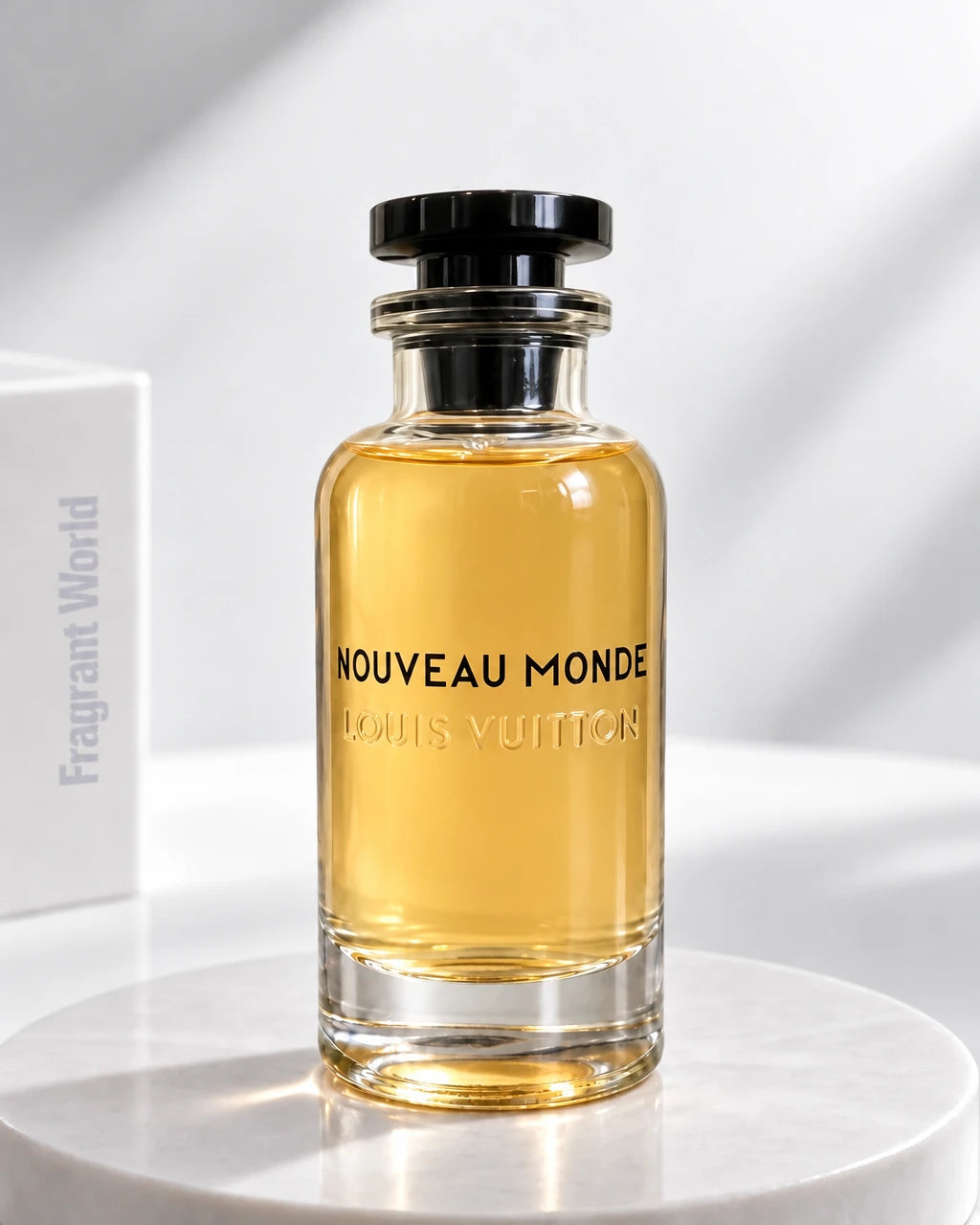 Louis Vuitton NOUVEAU MONDE | Recreate @visual reference 2 exactly as it is but my fragrance instead of the one in it, very naturally.