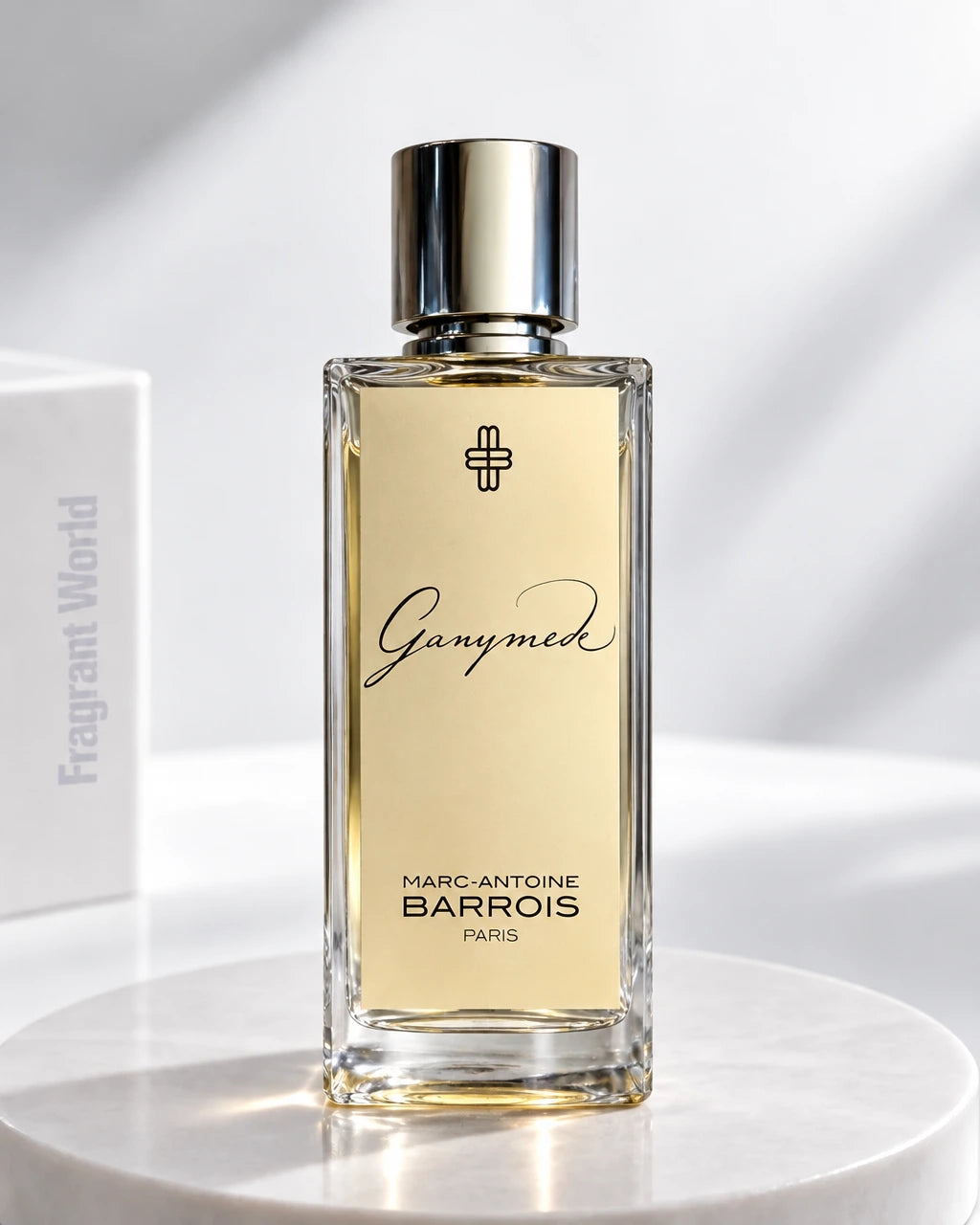 Marc-Antoine Barrois GANYMEDE | Recreate @visual reference 2 exactly as it is but my fragrance instead of the one in it, very naturally.