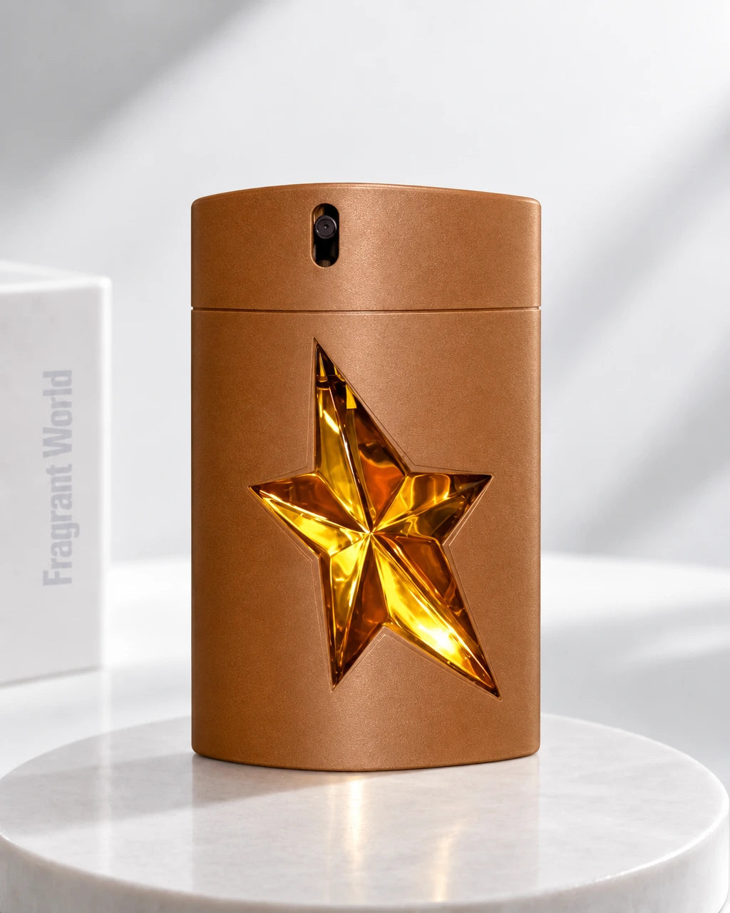 Mugler A*MEN PURE HAVANE | Recreate @visual reference 2 exactly as it is but my fragrance instead of the one in it, very naturally.