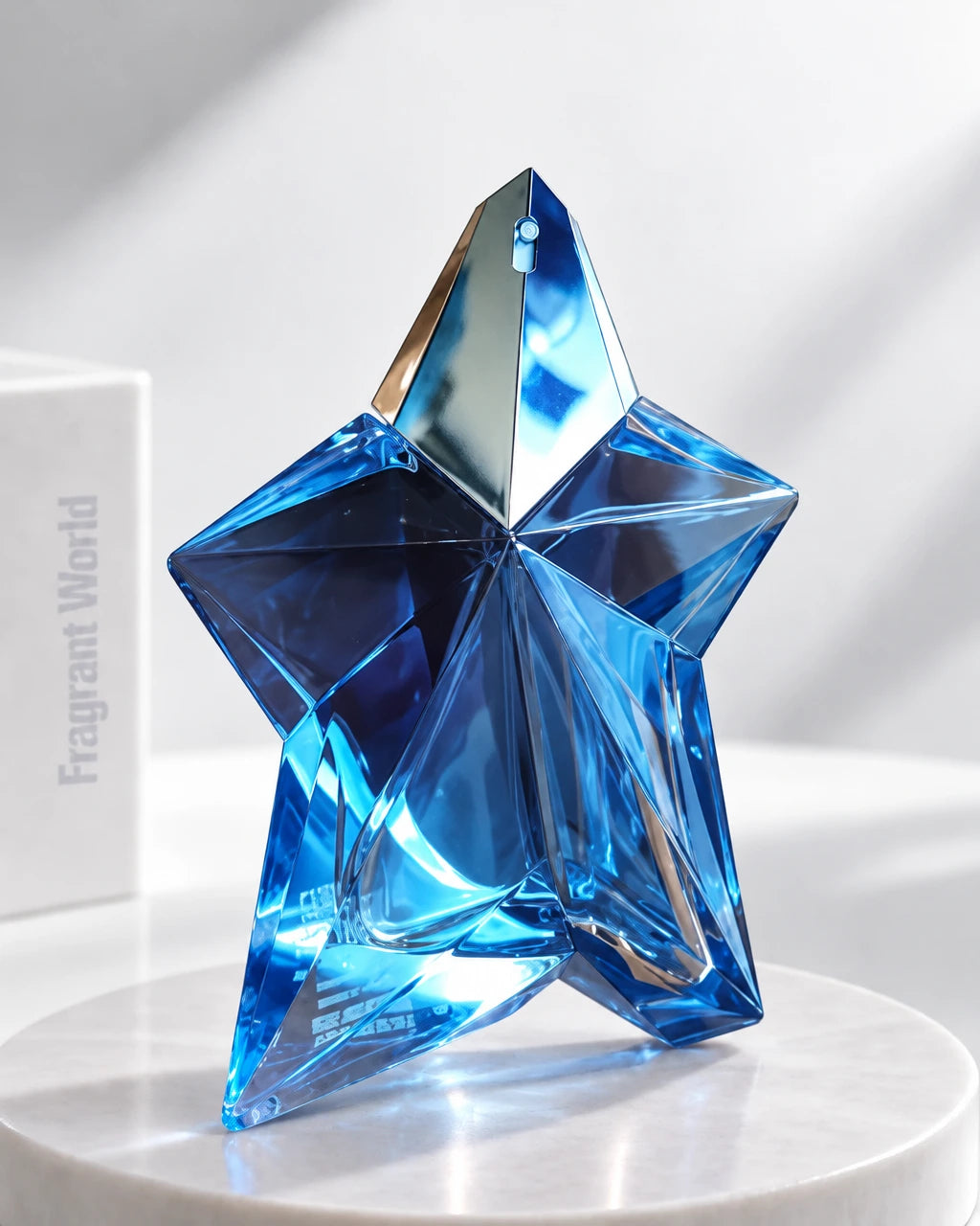Mugler ANGEL Eau de Parfum | Recreate @visual reference 2 exactly as it is but my fragrance instead of the one in it, very naturally.