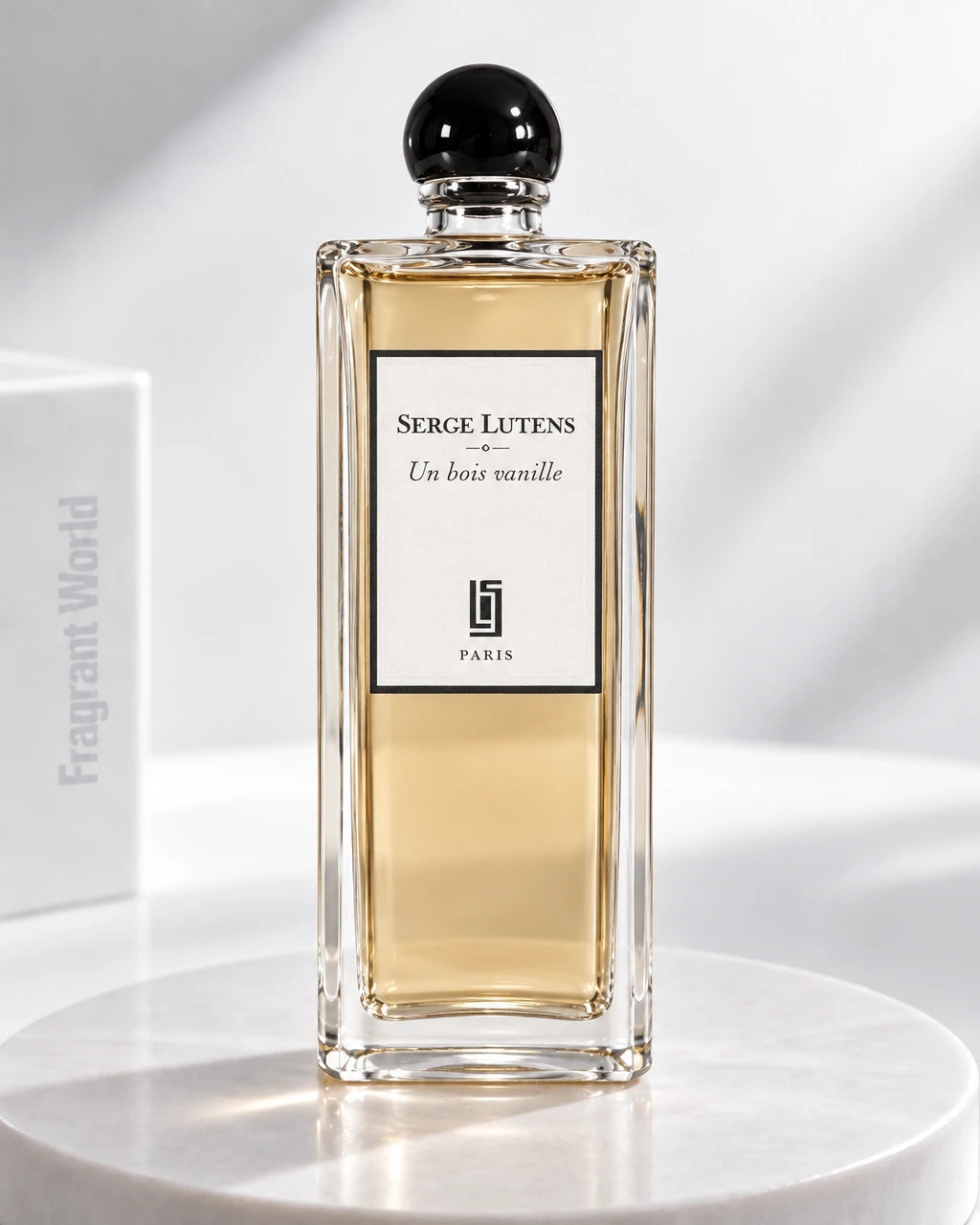 Serge Lutens UN BOIS VANILLE | Recreate @visual reference 2 exactly as it is but my fragrance instead of the one in it, very naturally.