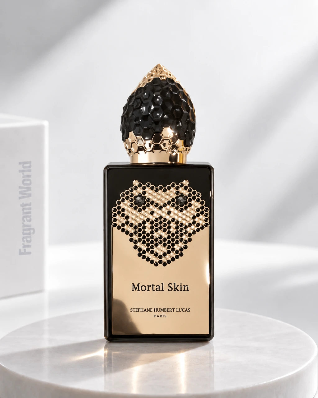 Stephane Humbert Lucas MORTAL SKIN | Recreate @visual reference 2 exactly as it is but my fragrance instead of the one in it, very naturally.