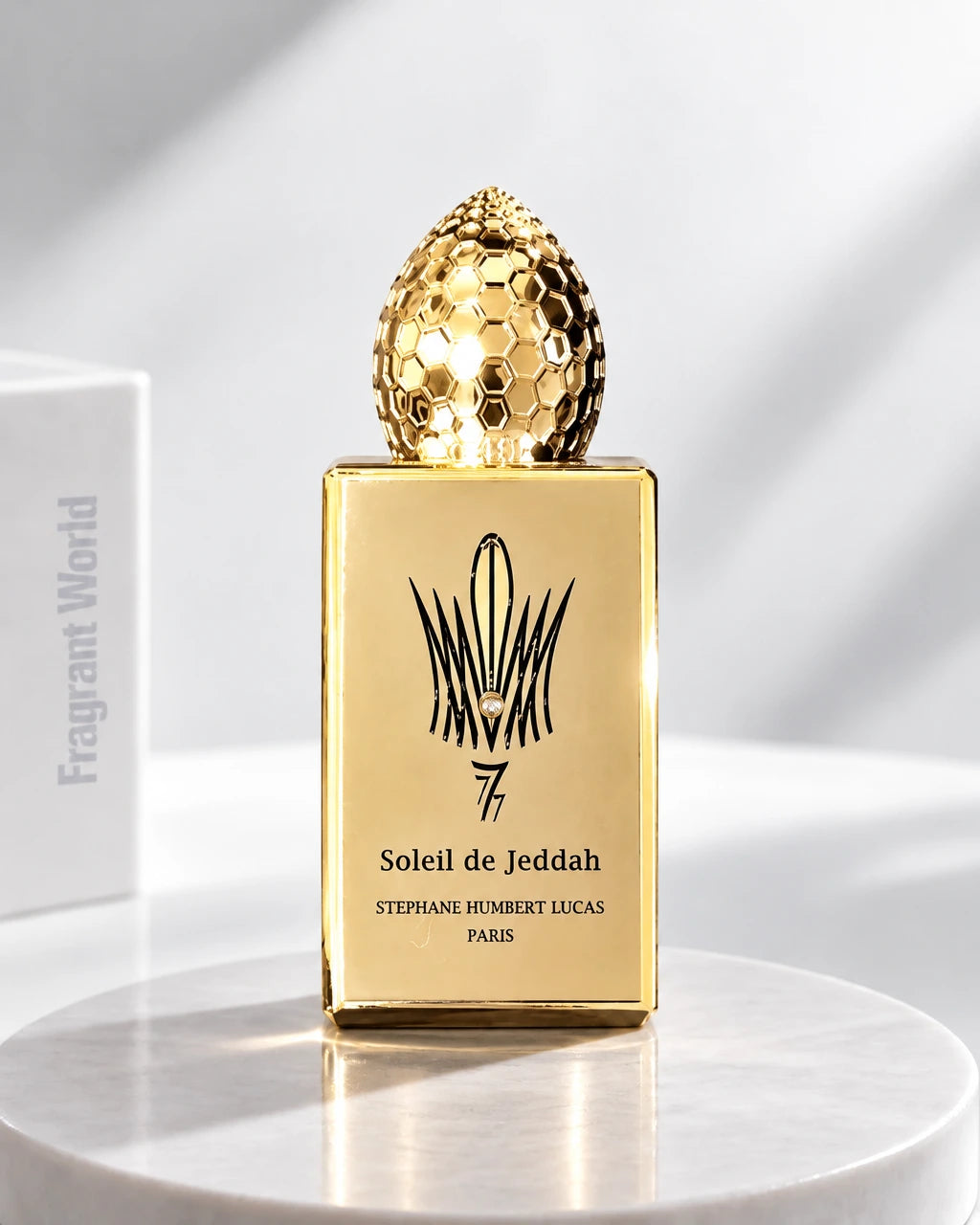 Stephane Humbert Lucas SOLEIL DE JEDDAH | Recreate @visual reference 2 exactly as it is but my fragrance instead of the one in it, very naturally.