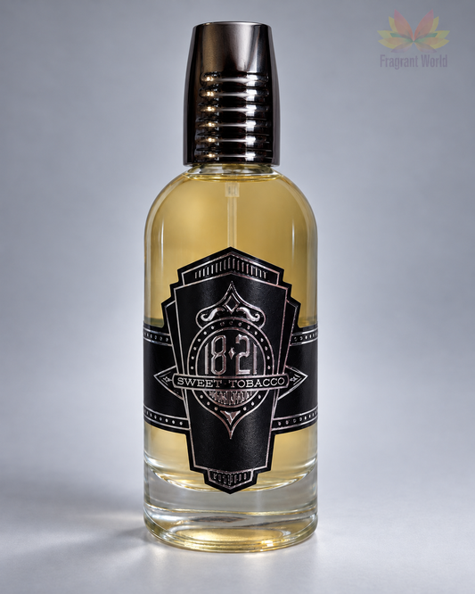 18.21 Man Made Sweet Tobacco Spirits sobre fundo cinzento em degradé