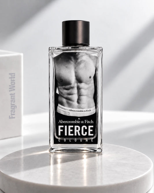 Abercrombie & Fitch FIERCE | Recreate @visual reference 1 exactly as it is but my fragrance instead of the one in it, very naturally.