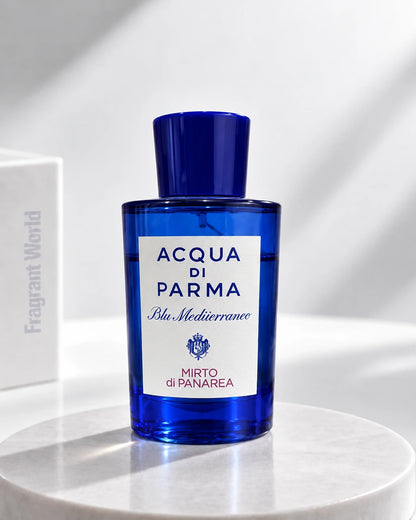 Acqua Di Parma 'Blu Mediterraneo' MIRTO DI PANAREA | Recreate @visual reference 1 exactly as it is but my fragrance instead of the one in it, very naturally.