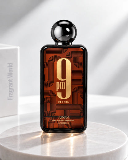 Afnan 9PM ELIXIR | Recreate @visual reference 1 exactly as it is but my fragrance instead of the one in it, very naturally.