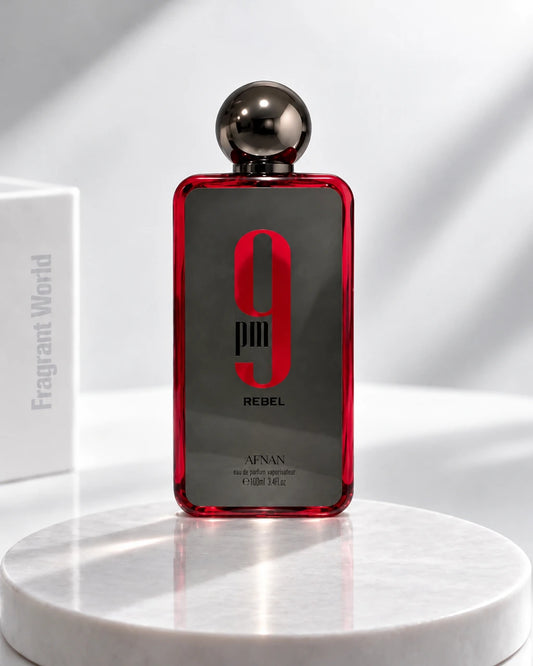 Afnan 9PM REBEL | Recreate @visual reference 1 exactly as it is but my fragrance instead of the one in it, very naturally.