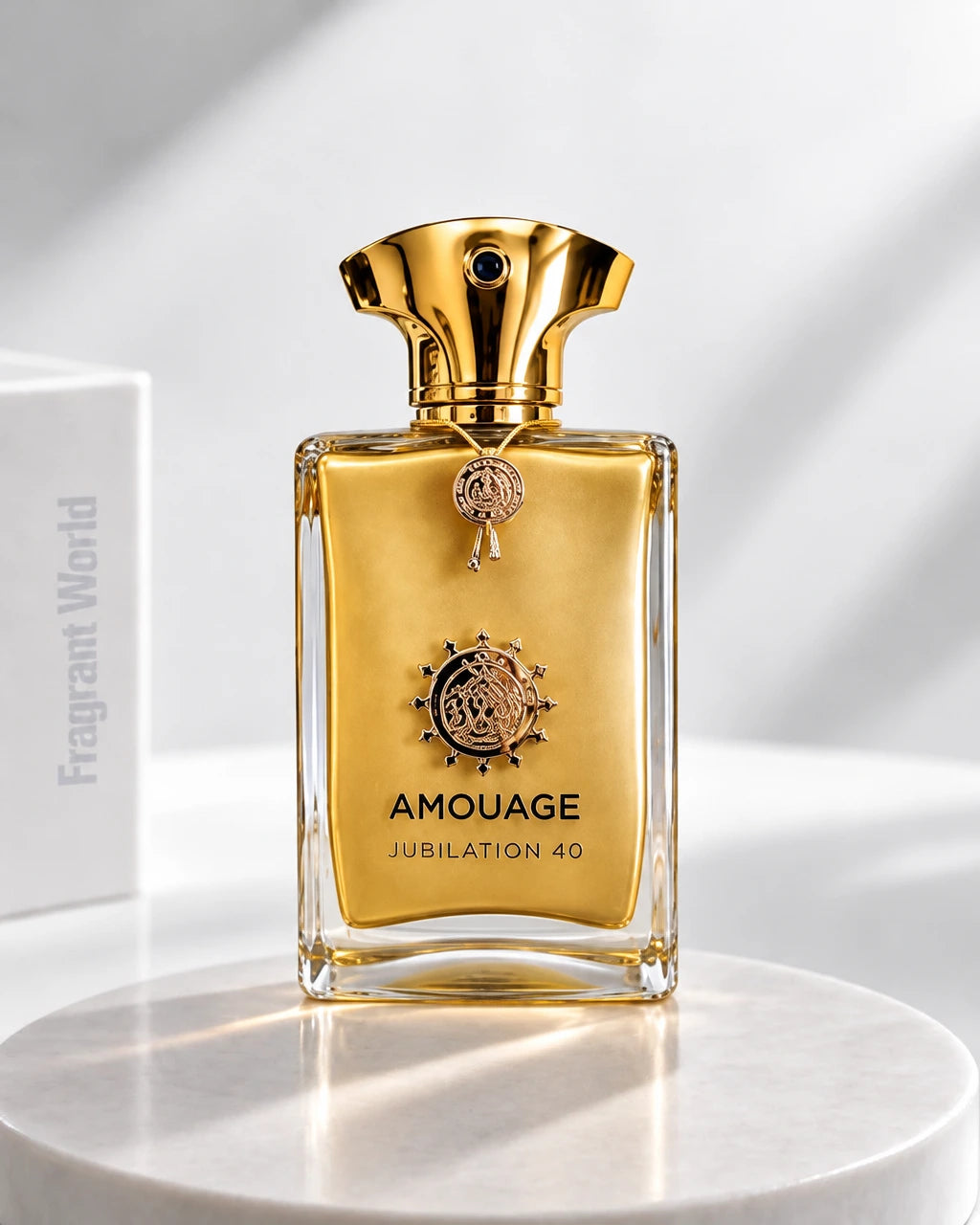 Amouage JUBILATION 40 Extrait | Recreate @visual reference 1 exactly as it is but my fragrance instead of the one in it, very naturally.