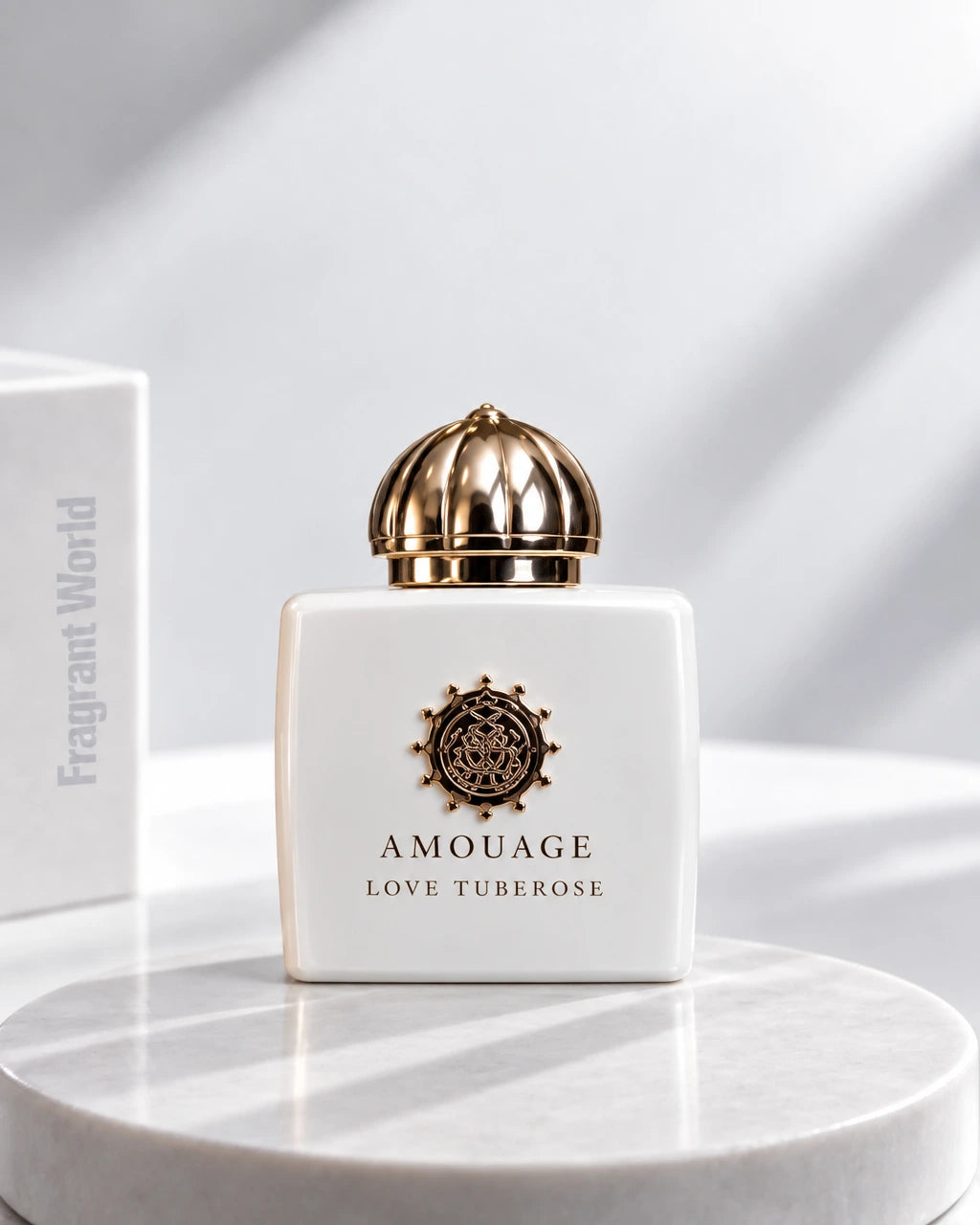 Amouage LOVE TUBEROSE | Recreate @visual reference 1 exactly as it is but my fragrance instead of the one in it, very naturally.