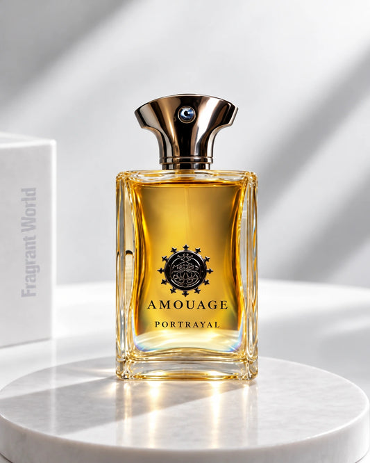 Amouage PORTRAYAL MAN | Recreate @visual reference 1 exactly as it is but my fragrance instead of the one in it, very naturally.