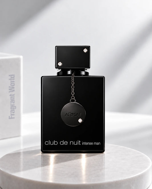 Armaf CLUB DE NUIT INTENSE MAN EDT | Recreate @visual reference 1 exactly as it is but my fragrance instead of the one in it, very naturally.
