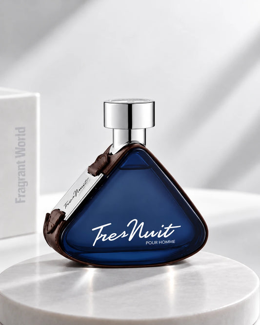 Armaf TRES NUIT POUR HOMME | Recreate @visual reference 1 exactly as it is but my fragrance instead of the one in it, very naturally.