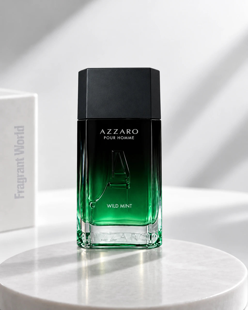 Azzaro Pour Homme WILD MINT | Recreate @visual reference 1 exactly as it is but my fragrance instead of the one in it, very naturally.