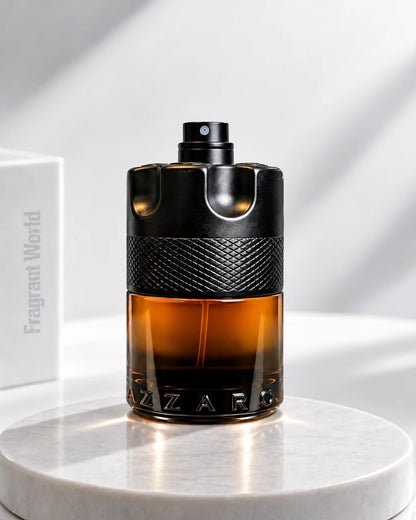 Azzaro THE MOST WANTED Parfum | Recreate @visual reference 1 exactly as it is but my fragrance instead of the one in it, very naturally.