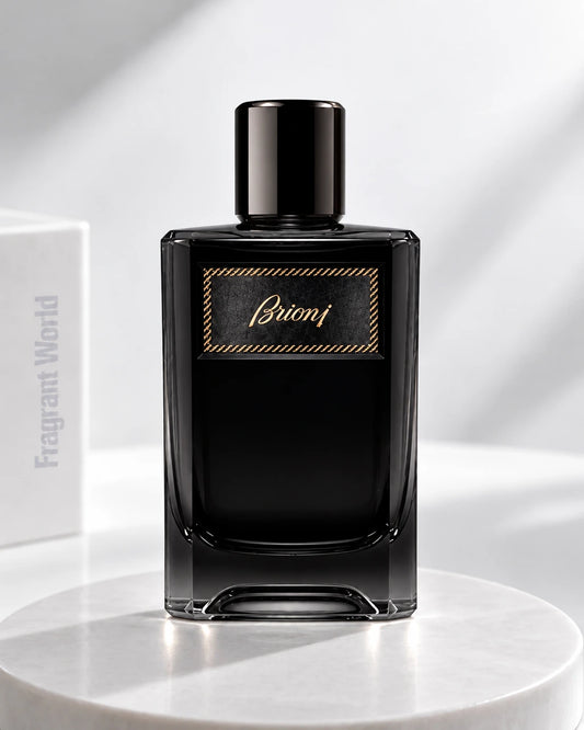 Brioni BRIONI Eau de Parfum Intense | Recreate @visual reference 1 exactly as it is but my fragrance instead of the one in it, very naturally.