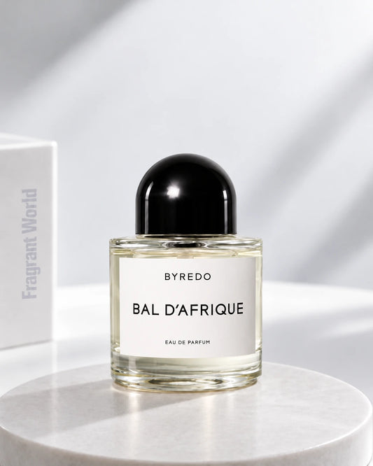 Byredo BAL D'AFRIQUE EDP | Recreate @visual reference 2 exactly as it is but my with my fragrance botlle instead of the one in it, very naturally.