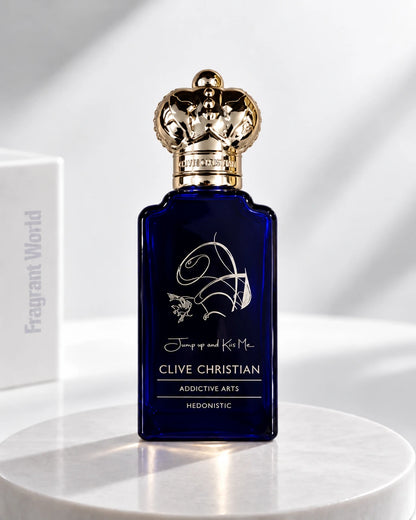 Clive Christian JUMP UP AND KISS ME HEDONISTIC | Recreate @visual reference 2 exactly as it is but my fragrance instead of the one in it, very naturally.