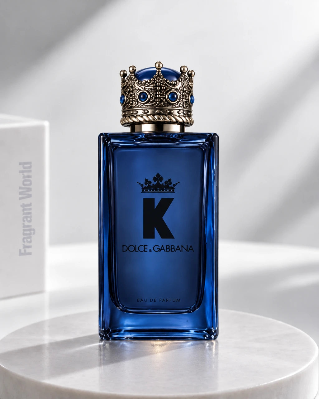 D&G K Eau De Parfum | Recreate @visual reference 1 exactly as it is but my fragrance instead of the one in it, very naturally.