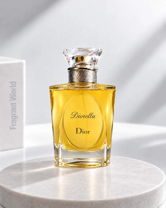 Dior DIORELLA Eau de Toilette | Recreate @visual reference 2 exactly as it is but my with my fragrance botlle instead of the one in it, very naturally.
