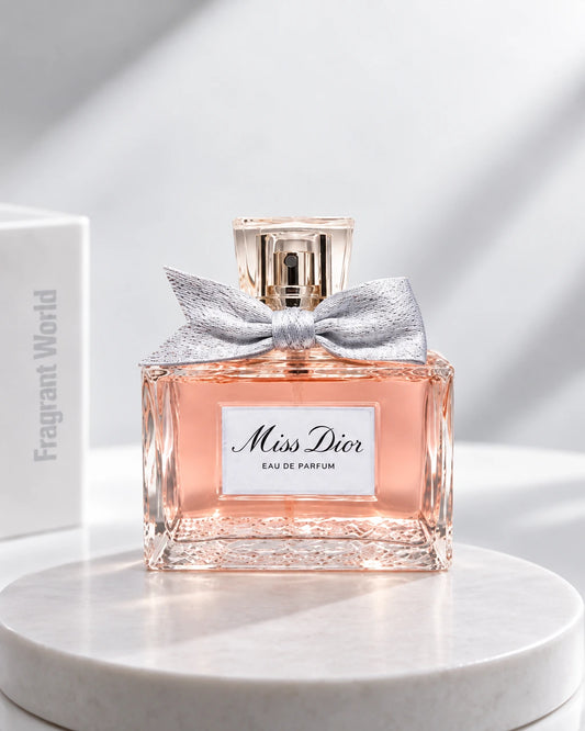 Dior MISS DIOR EDP | Recreate @visual reference 2 exactly as it is but my with my fragrance botlle instead of the one in it, very naturally.