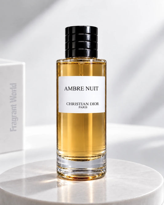 Dior 'Maison Christian Dior' AMBRE NUIT | Recreate @visual reference 2 exactly as it is but my fragrance instead of the one in it, very naturally.