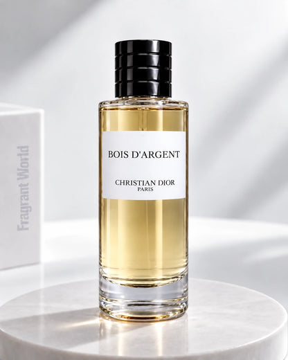 Dior 'Maison Christian Dior' BOIS D'ARGENT | Recreate @visual reference 2 exactly as it is but my fragrance instead of the one in it, very naturally.