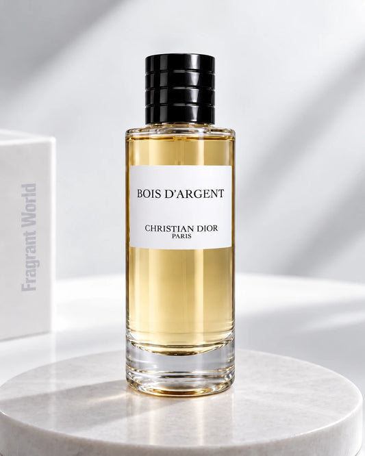 Dior 'Maison Christian Dior' BOIS D'ARGENT | Recreate @visual reference 2 exactly as it is but my with my fragrance botlle instead of the one in it, very naturally.