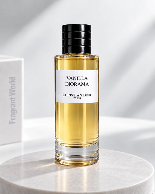 Dior 'Maison Christian Dior' VANILLA DIORAMA | Recreate @visual reference 2 exactly as it is but my with my fragrance botlle instead of the one in it, very naturally.