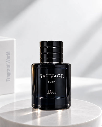 Dior SAUVAGE ELIXIR | Recreate @visual reference 2 exactly as it is but my fragrance instead of the one in it, very naturally.