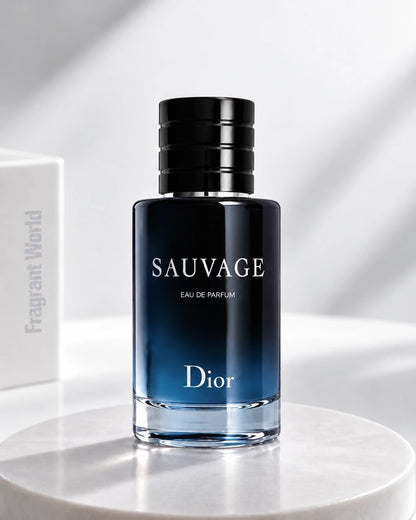 Dior SAUVAGE Eau de Parfum | Recreate @visual reference 2 exactly as it is but my fragrance instead of the one in it, very naturally.