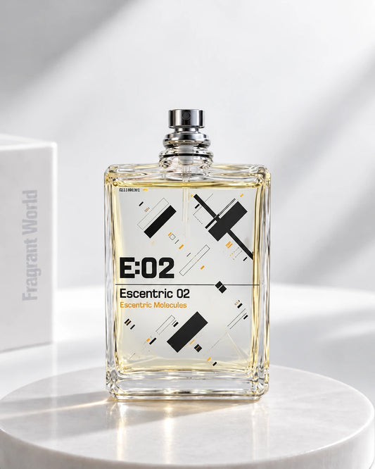 Escentric Molecules ESCENTRIC 02 | Recreate @visual reference 2 exactly as it is but my fragrance instead of the one in it, very naturally.