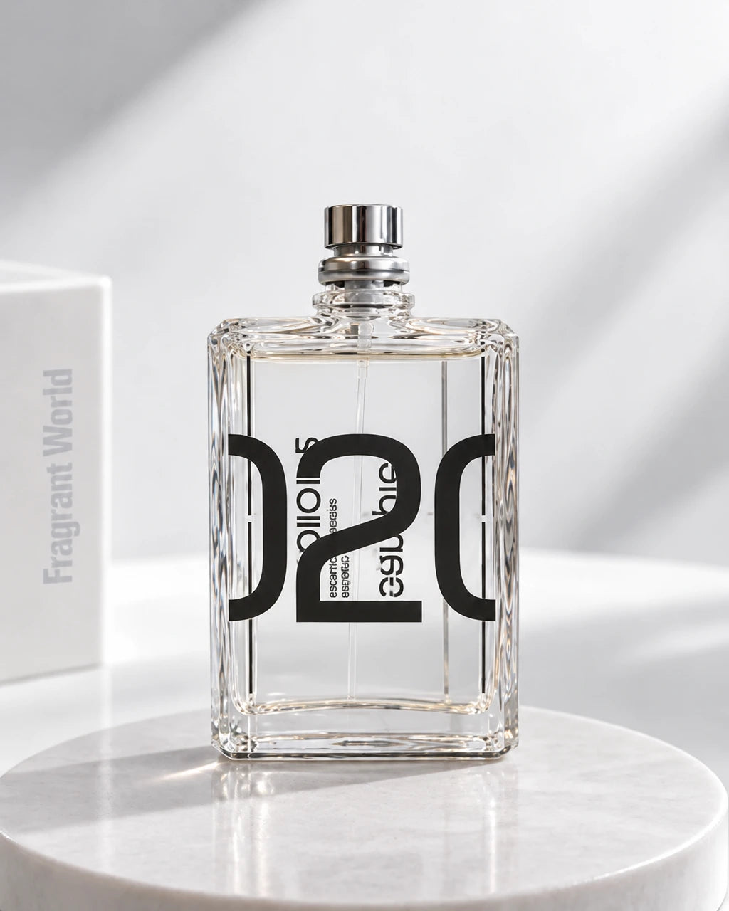 Escentric Molecules MOLECULE 02 | Recreate @visual reference 2 exactly as it is but my fragrance instead of the one in it, very naturally.