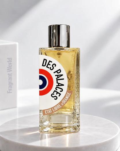 Etat Libre d'Orange PUTAIN DES PALACES | Recreate @visual reference 2 exactly as it is but my fragrance instead of the one in it, very naturally.