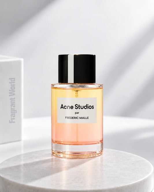 Frederic Malle ACNE STUDIOS | Recreate @visual reference 2 exactly as it is but my with my fragrance botlle instead of the one in it, very naturally.
