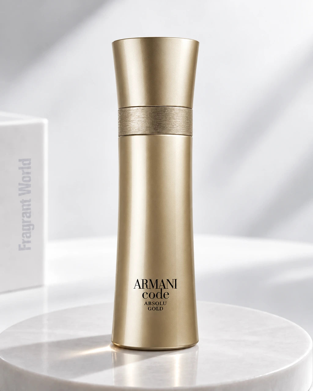 Giorgio Armani ARMANI CODE ABSOLU GOLD | Recreate @visual reference 2 exactly as it is but my fragrance instead of the one in it, very naturally.