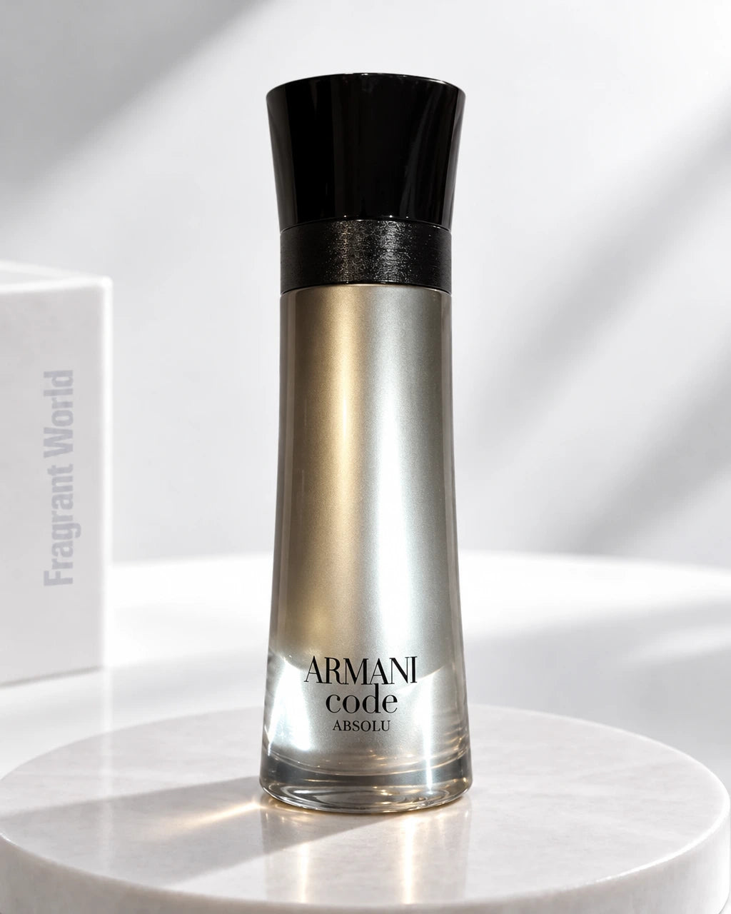 Giorgio Armani ARMANI CODE ABSOLU | Recreate @visual reference 2 exactly as it is but my fragrance instead of the one in it, very naturally.