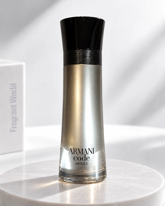 Giorgio Armani ARMANI CODE ABSOLU | Recreate @visual reference 2 exactly as it is but my fragrance instead of the one in it, very naturally.
