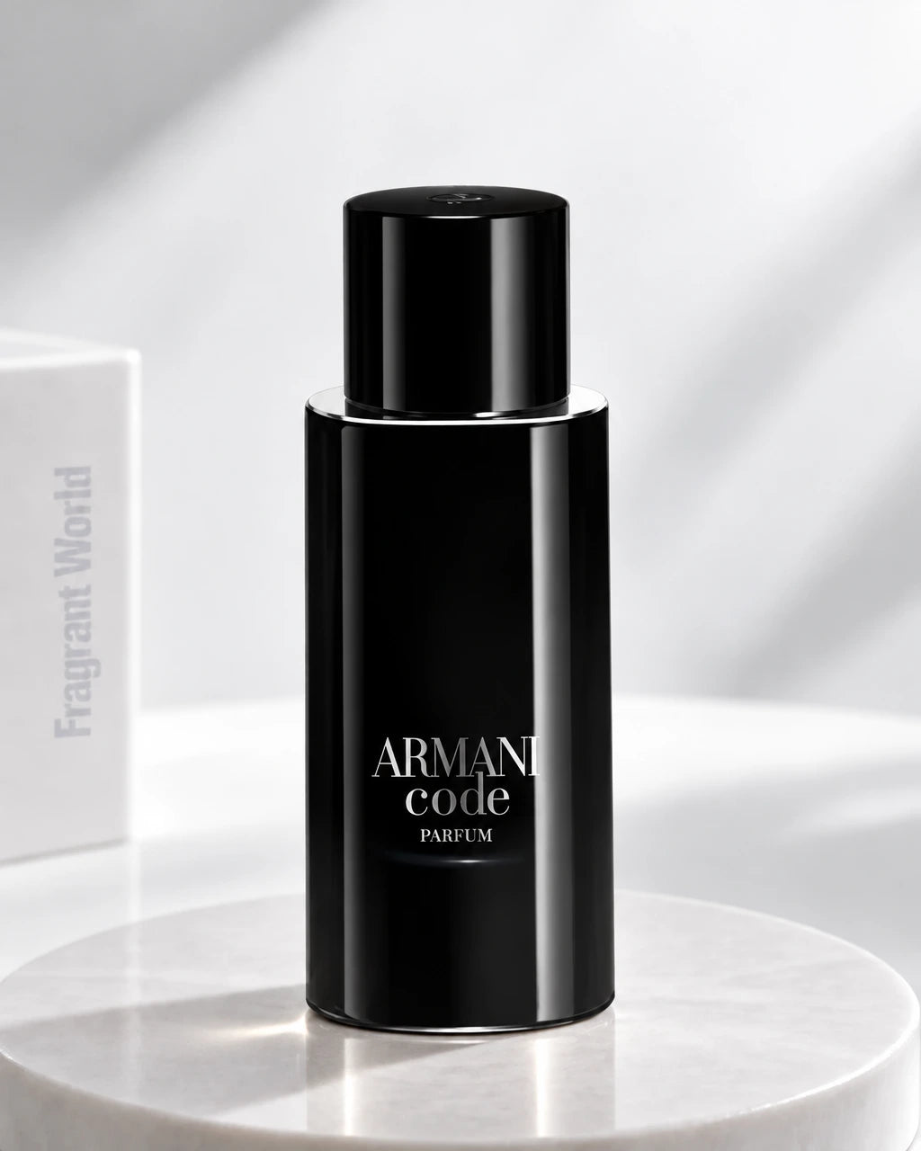 Giorgio Armani ARMANI CODE Parfum | Recreate @visual reference 2 exactly as it is but my fragrance instead of the one in it, very naturally.