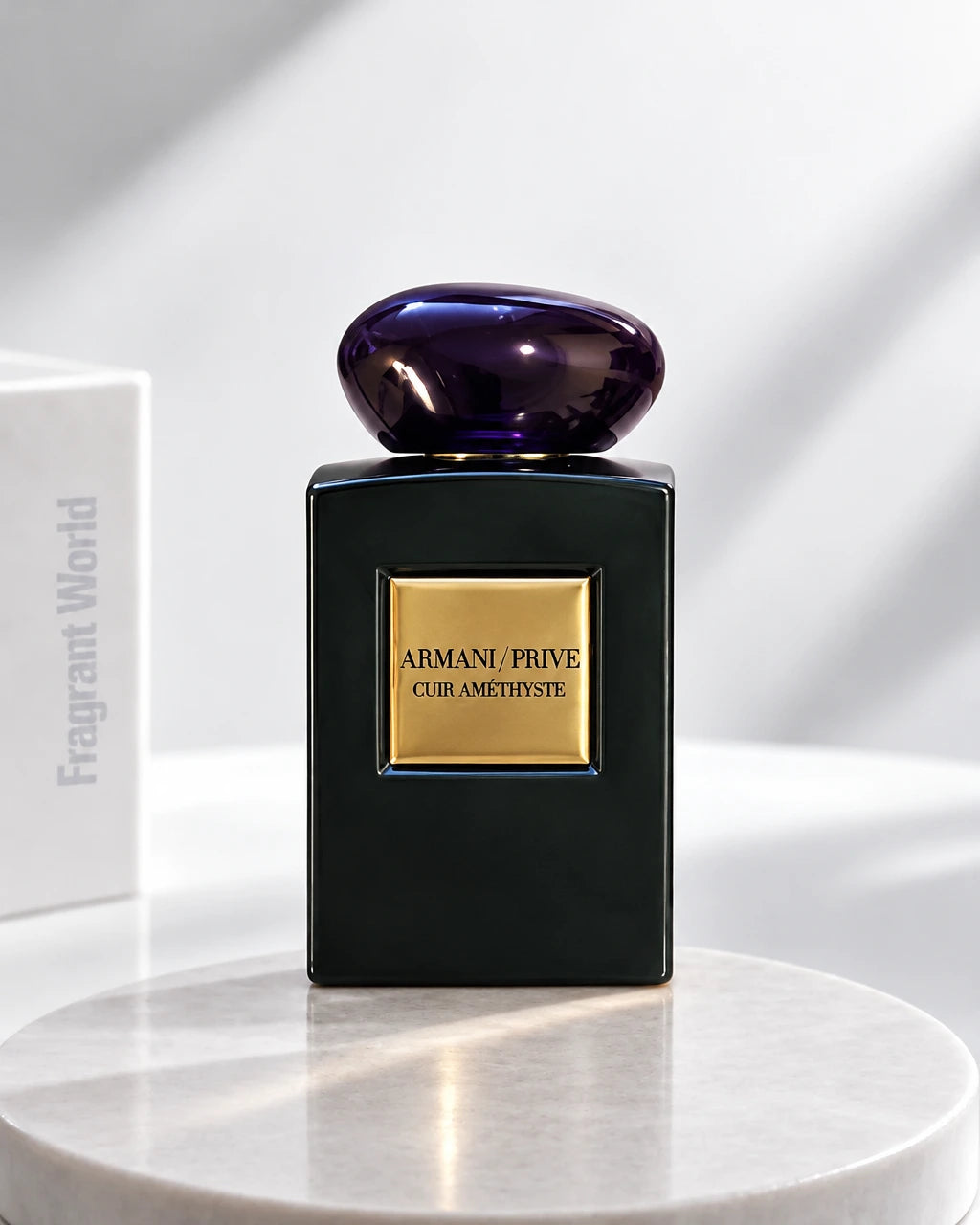 Giorgio Armani 'Prive' CUIR AMÉTHYSTE | Recreate @visual reference 2 exactly as it is but my fragrance instead of the one in it, very naturally.