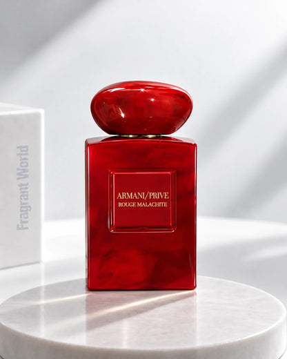 Giorgio Armani 'Prive' ROUGE MALACHITE | Recreate @visual reference 2 exactly as it is but my fragrance instead of the one in it, very naturally.