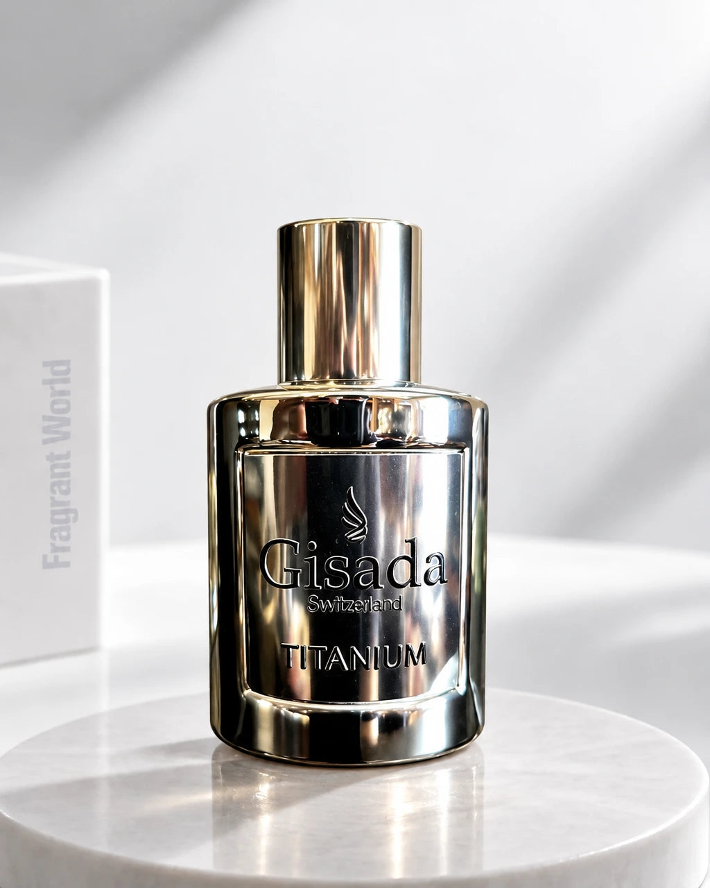 Gisada TITANIUM | Recreate @visual reference 2 exactly as it is but my fragrance instead of the one in it, very naturally.