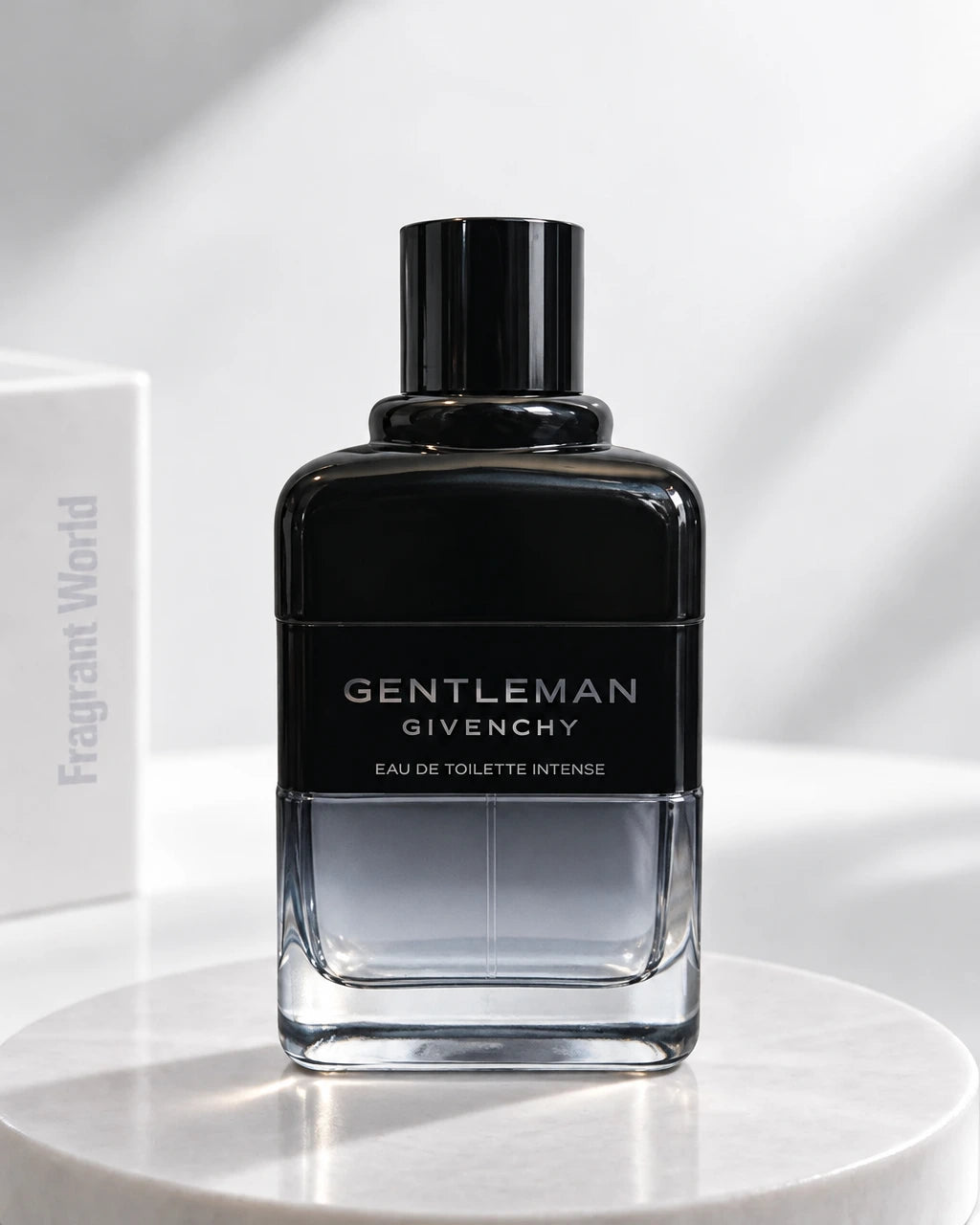 Givenchy GENTLEMAN Eau de Toilette Intense | Recreate @visual reference 2 exactly as it is but my fragrance instead of the one in it, very naturally.