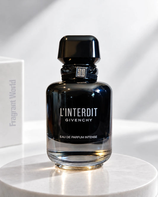 Givenchy L'INTERDIT Eau de Parfum Intense | Recreate @visual reference 2 exactly as it is but my fragrance instead of the one in it, very naturally.