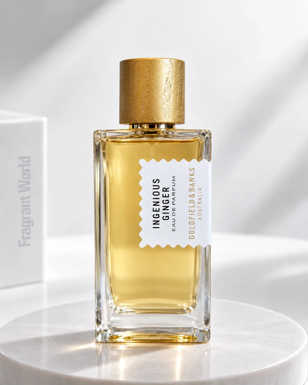 Goldfield & Banks INGENIOUS GINGER | Recreate @visual reference 2 exactly as it is but my fragrance instead of the one in it, very naturally.