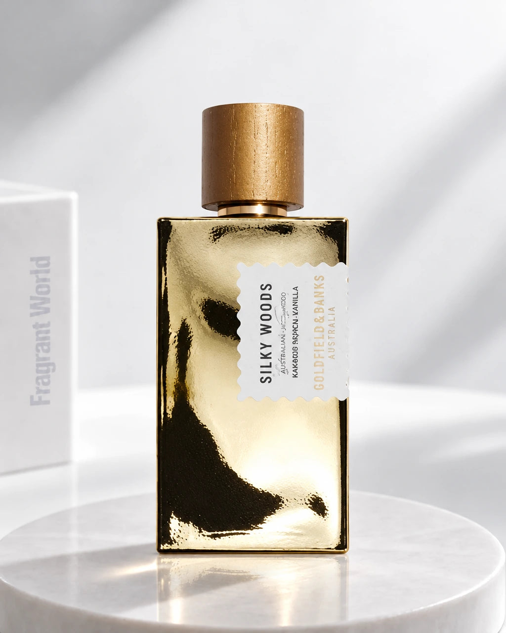 Goldfield & Banks SILKY WOODS | Recreate @visual reference 2 exactly as it is but my fragrance instead of the one in it, very naturally.